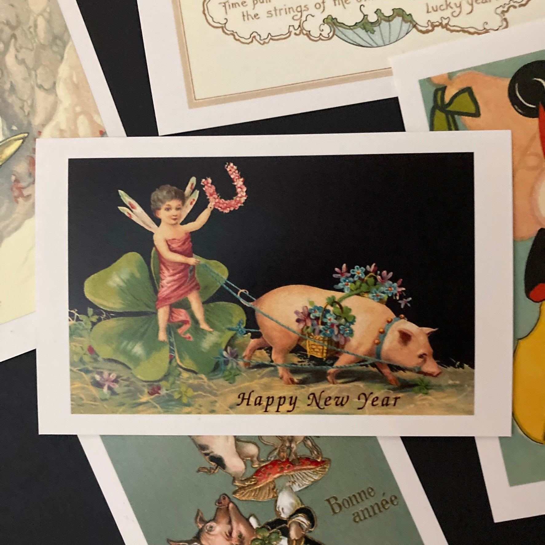 Happy New Year - Vintage Holiday Postcard Set | City Museum
